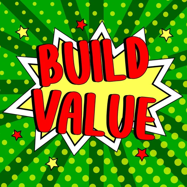 Conceptuele Bijschrift Build Value Internet Concept Efficiënt Genoeg Manier Dat — Stockfoto