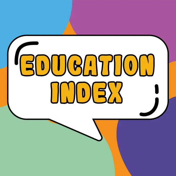 Tekst Met Inspiratie Education Index Business Concept Gericht Leerbehoeften Van — Stockfoto