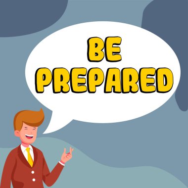 El yazısı tabelasına hazır olun, iş vitrinine hazır olun ve gelecekte kullanıma hazır olun.