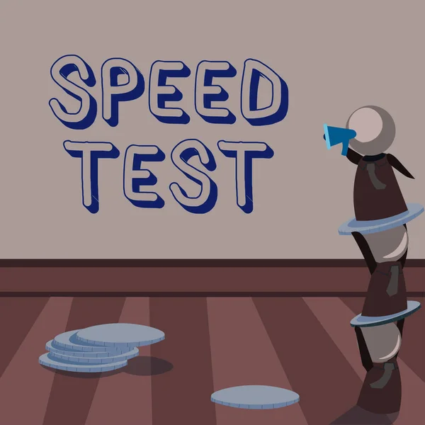 Podpis Tekstowy Przedstawiający Speed Test Conceptual Photo Psychological Test Dla — Zdjęcie stockowe