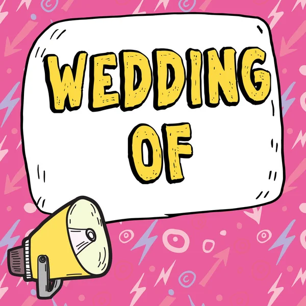 Textschild Mit Der Aufschrift Wedding Business Übersicht Die Ankündigt Dass — Stockfoto