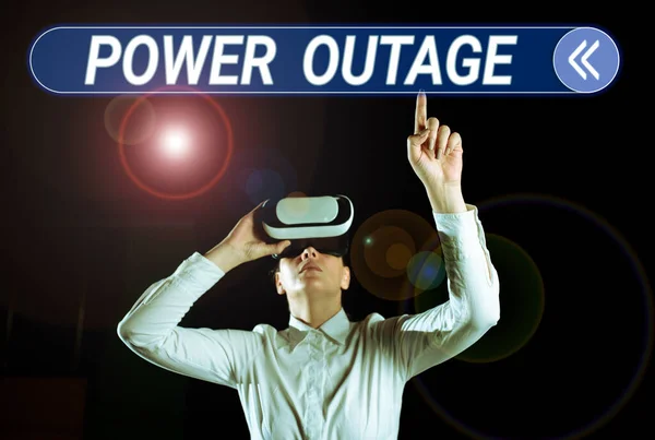Text Showing Inspiration Power Outage Internet Concept Ability Influence Peers — Stock Photo, Image