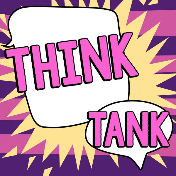 영감을 Think Tank Business Overview Thinking Innovative Valuable Solutions Successfully — 스톡 사진