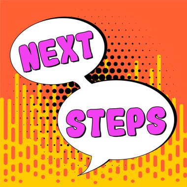 Sonraki Adımları gösteren metin işareti, işlemin iş genel görünüm numarası şu anki bir planlamadan sonra yapılacak