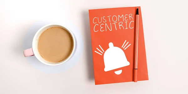 Handschrift Tekst Customer Centric Business Idee Proces Van Het Verzorgen — Stockfoto
