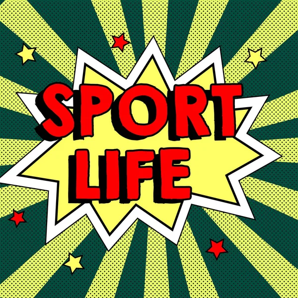 Rukopis Text Sport Život Obchodní Přístup Fond Sportovních Jiných Outdoorových — Stock fotografie