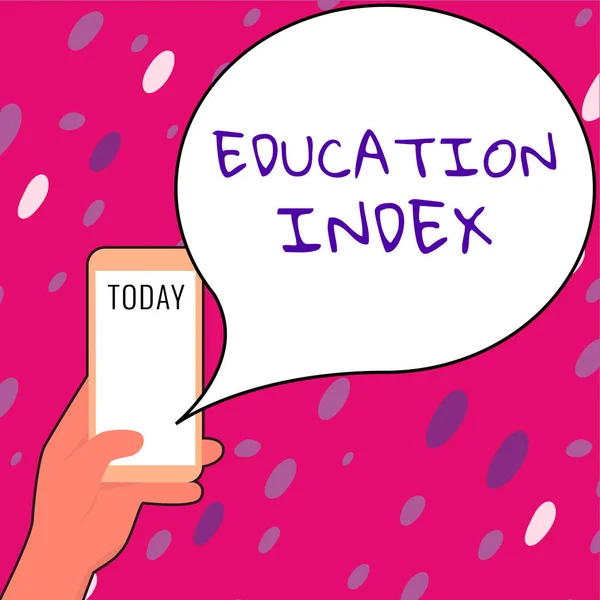 Concepative Caption Education Index 어린이 성인의 요구를 충족시키는 — 스톡 사진