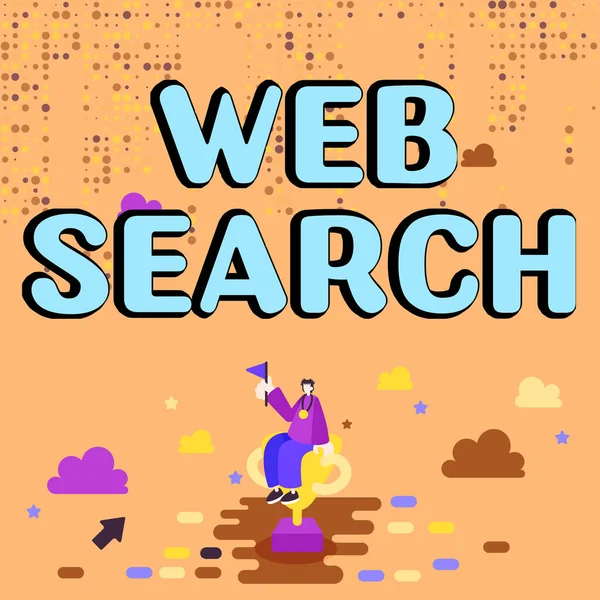 Text Bildtext Presenterar Web Search Business Approach Programvara Som Utformats — Stockfoto