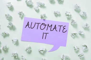 Kavramsal ekran Otomatiği, iş yaklaşımı dönüşüm süreci veya tesisi otomatik ekipmanlara dönüştür.