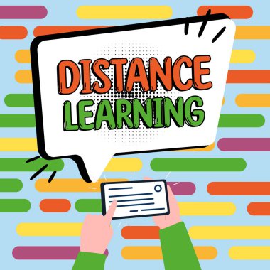 İnternet üzerinden uzaktan yayınlanan işaret dili öğrenme, internet kavramı eğitim derslerini gösteren bir ilham kaynağı