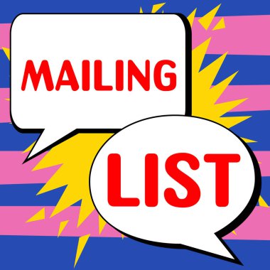 Periyodik e-posta dağılımına abone olanların imzalı E- posta Listesi, Kavramsal fotoğraf listesi