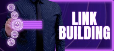 Bağlantı Oluşturma, İnternet Konsepti SEO Dönem Değişimi Bağlantıları Edinme HiperBağlantı İndekslemesi sunan metin başlığı