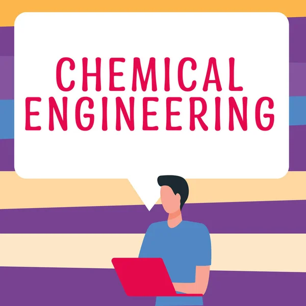 Handwriting text Chemical Engineering, Business overview developing things dealing with the industrial application of chemistry