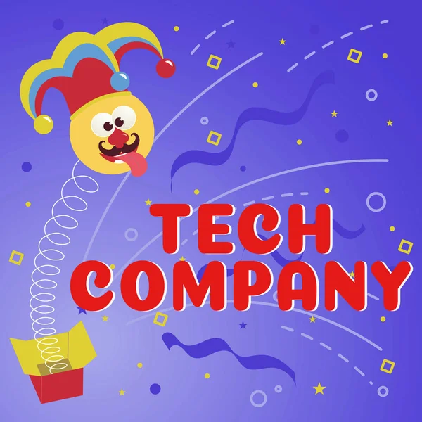 Sign Displaying Tech Company Business Overview Company Invents Innovates Solutions — 스톡 사진