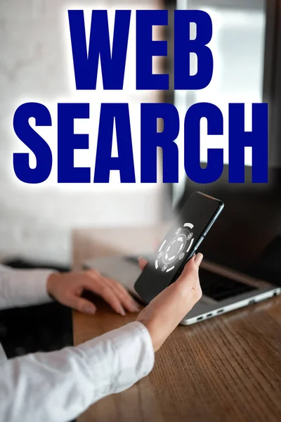 Inspiration showing sign Web Search, Business concept software system designed to search for information on the web