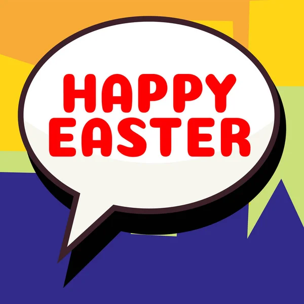 Handwriting text Happy Easter, Business concept Christian feast commemorating the resurrection of Jesus