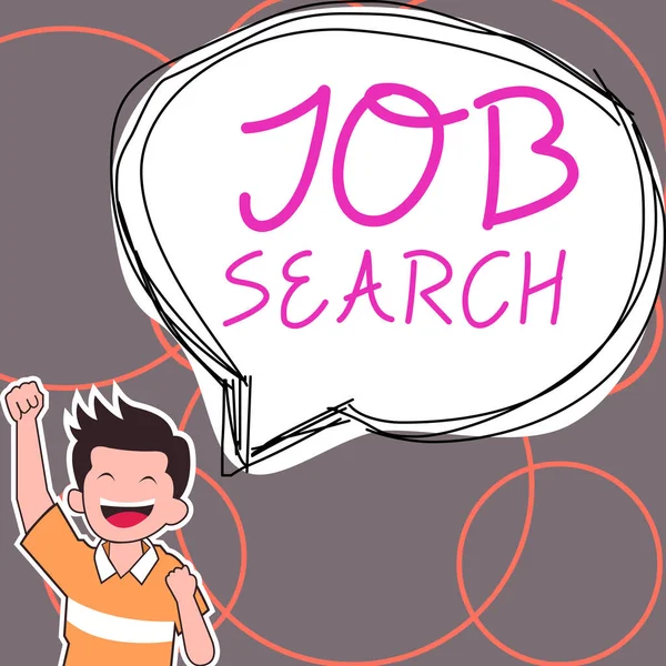 Inspiration Visar Tecken Job Search Business Showcase Personlig Handling För — Stockfoto
