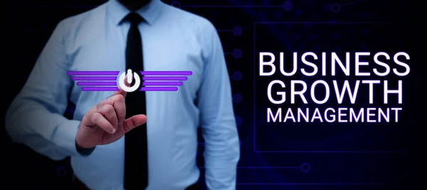 Handschrift Tekst Business Growth Management Business Overzicht Verbetering Van Een — Stockfoto