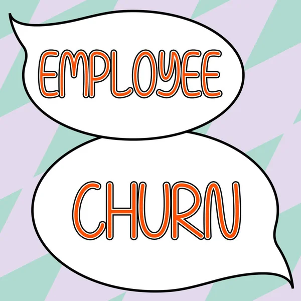 Inspiration Showing Sign Employee Churn Concept Meaning Rate Change Existing — 스톡 사진