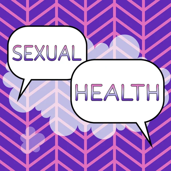 Text Rukopisu Sexuální Zdraví Obchodní Přístup Zdravější Tělo Uspokojující Sexuální — Stock fotografie