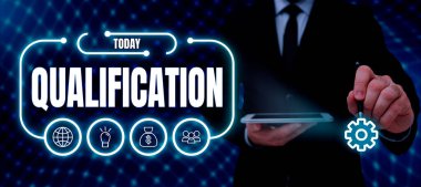 Belirli bir işi yapmak için kavramsal gösterim niteliği, iş yaklaşımı resmi izin ve sertifika