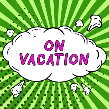 Tatilde, evden uzakta geçirilen konsept fotoğraf dönemini veya iş seyahatlerini gösteren metin işareti