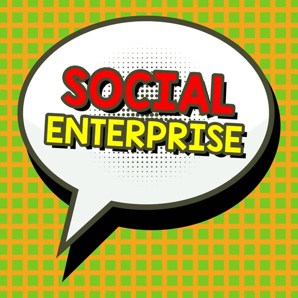 Texto Mano Empresa Social Concepto Internet Negocio Que Hace Dinero — Foto de Stock