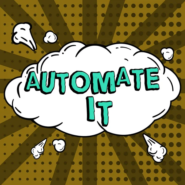 Konzeptionelle Bildunterschrift Automatisieren Sie Word Für Konvertierungsprozess Oder Einrichtung Automatische — Stockfoto