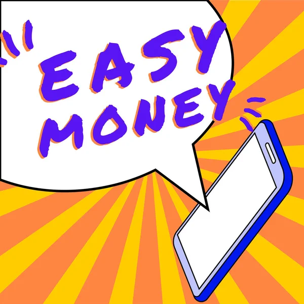 Handschrift Text Easy Money Business Ansatz Geld Das Leicht Haben — Stockfoto