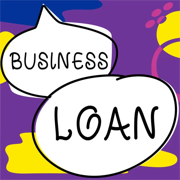 Business Loan Concept Means Credit Mortgage Financial Assistance Cash Advance — 스톡 사진