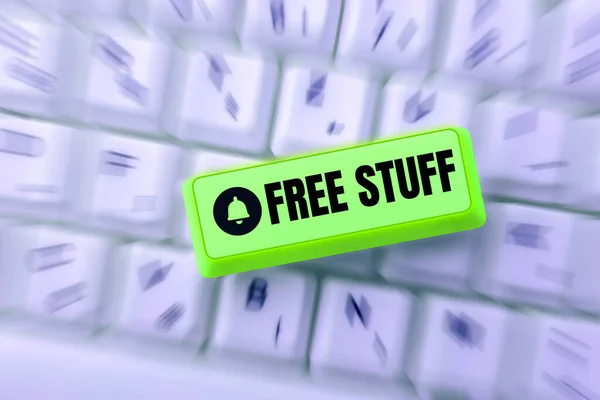 Conceptual Display Free Stuff Internet Concept Any Thing You Can — Stock Photo, Image