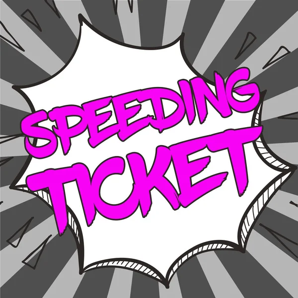 Handwriting Text Speeding Ticket Internet Concept Psychological Test Maximum Speed — Stock Photo, Image