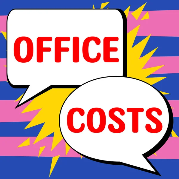 Bürokosten Geschäftsidee Geldbetrag Den Vermieter Zur Deckung Der Kosten Für — Stockfoto