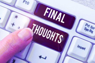 Metin Son Düşünceler, Sonuç Son Analiz Önerileri Üzerine Yazılan Sözcük Yazımı Fikirlerin Finali