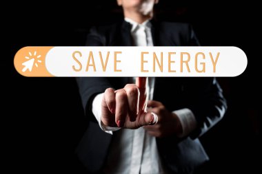 Tasarruf Enerjisi 'ni gösteren işaret, benzer bir sonuca ulaşmak için kullanılan güç miktarını azaltan kavram