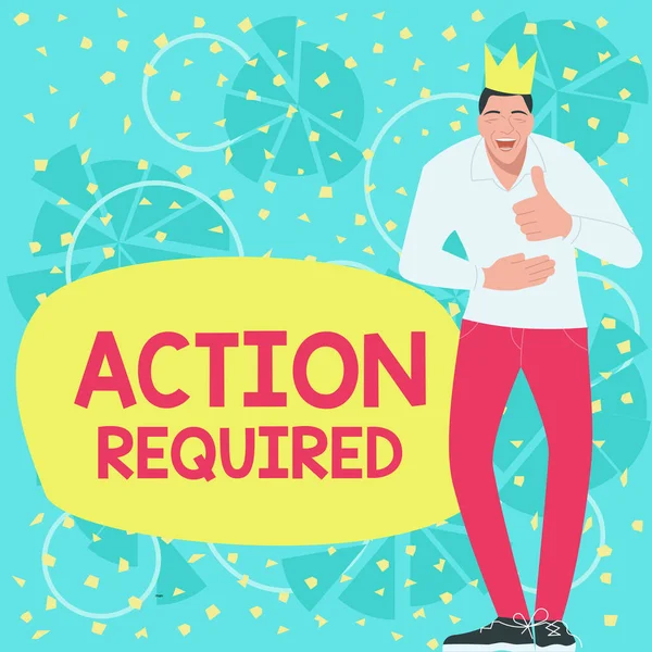 Writing Displaying Text Action Required Business Concept Regard Action Someone — 스톡 사진