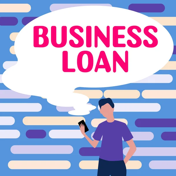 Textzeichen Das Business Loan Business Approach Credit Mortgage Financial Assistance — Stockfoto