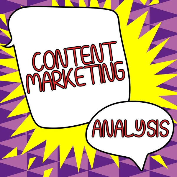 Text Zobrazující Inspiraci Content Marketing Analysis Pojem Význam Zahrnuje Tvorbu — Stock fotografie