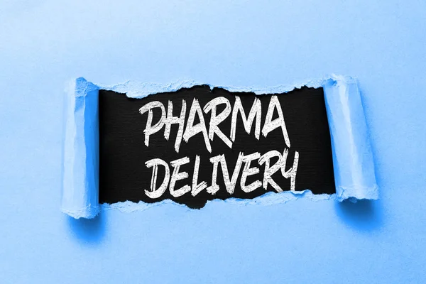 Conceptual Display Pharma Delivery Business Idea Getting Your Prescriptions Mailed — Stock Photo, Image