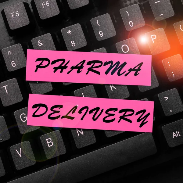 Handwriting Text Pharma Delivery Internet Concept Getting Your Prescriptions Mailed — Stock Photo, Image