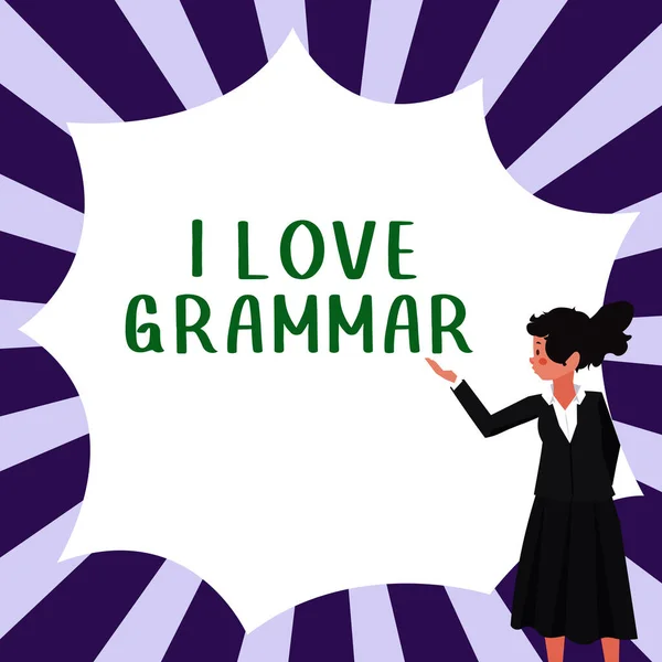 Inspiracja Ukazująca Znak Love Grammar Internet Concept Act Admiring System — Zdjęcie stockowe