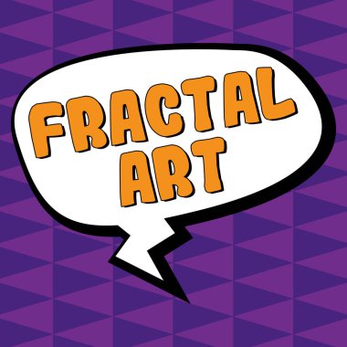 Fraktal Sanatı sunan metin başlığı, Kavramsal fotoğraf kamu tartışması için kullanılan web sitesinin yeri veya bölümü