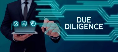 İlham kaynağı Diligence ve iş kavramını gösteren metin, anlaşma için diğer iş mülklerine zarar vermekten kaçınır