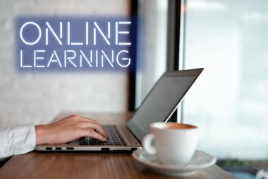 Çevrimiçi Öğrenme, Kavrama metni yazma İnternet ve bilgisayar yardımıyla Larning 'in anlamı