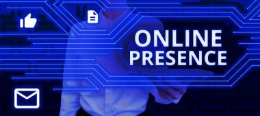 Çevrimiçi Varlığı gösteren işaret, çevrimiçi arama yoluyla bulunabilecek birinin var olma sözcüğü