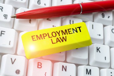 İşveren ve çalışanların yasal hakları ve görevleriyle ilgili imzalı Sözcük ve İstihdam Kanunu 'nu gösteren ilham kaynakları