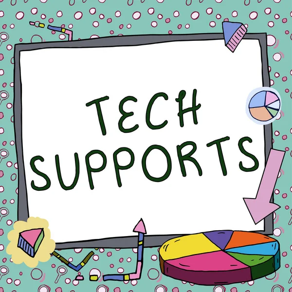 Znak Tekstowy Pokazujący Wsparcie Techniczne Word Written Help Given Technician — Zdjęcie stockowe