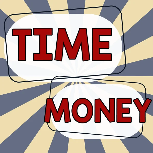 Leyenda Conceptual Time Money Word Escrito Fondos Anticipados Para Reembolso —  Fotos de Stock