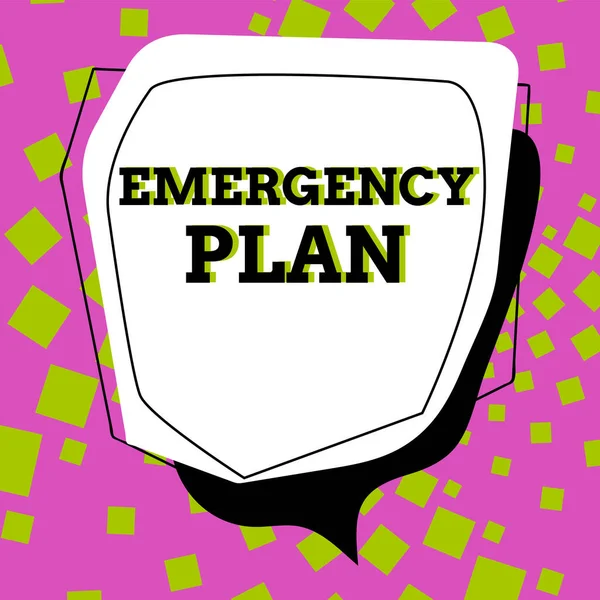 Rédaction Texte Plan Urgence Approche Opérationnelle Procédures Intervention Cas Urgence — Photo