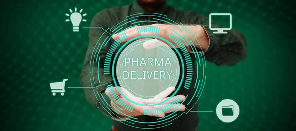 Handwriting Text Pharma Delivery Concept Meaning Getting Your Prescriptions Mailed — Stock Photo, Image